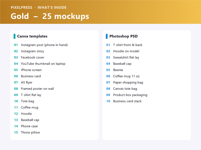 Gold – Canva + Photoshop